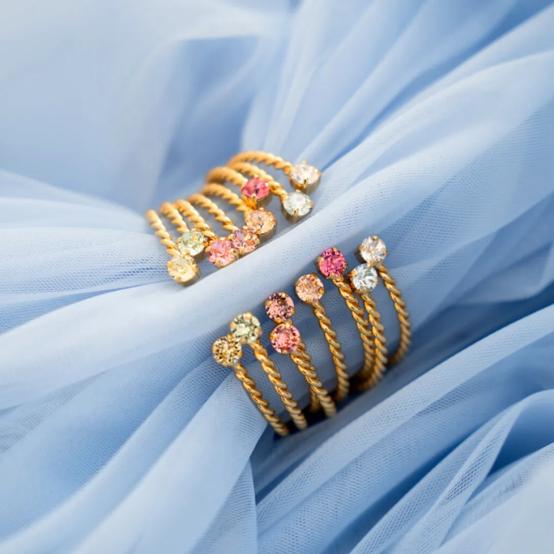 Caroline Svedbom Mini Twisted Bracelet Chrysolite Sale