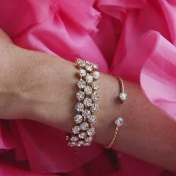 Caroline Svedbom Mini Twisted Bracelet Chrysolite Sale