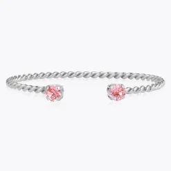 Caroline Svedbom Mini Twisted Bracelet Light Rose Clearance