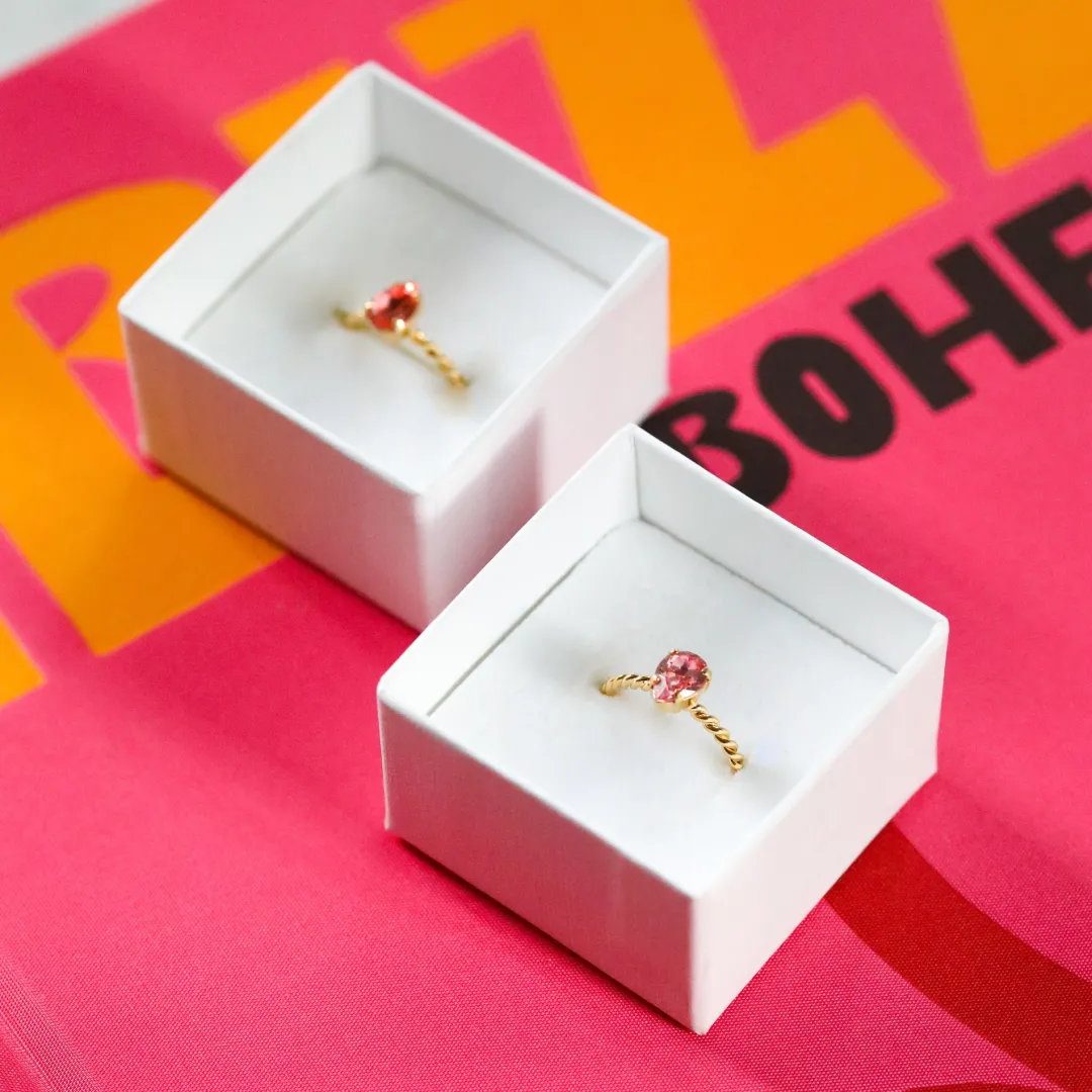 Caroline Svedbom Niki Ring Rose Peach Cheap