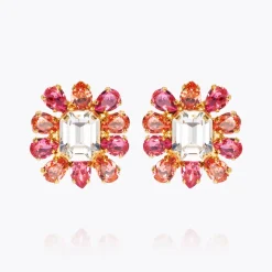 Caroline Svedbom Peony Earrings/Coral Combo Fashion