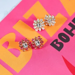 Caroline Svedbom Peony Earrings/Coral Combo Fashion
