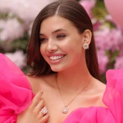 Caroline Svedbom Peony Necklace/Crystal Cheap