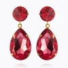 Caroline Svedbom Perfect Drop Earrings Mulberry Red Fashion
