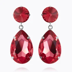 Caroline Svedbom Perfect Drop Earrings Mulberry Red Fashion