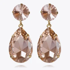 Caroline Svedbom Perfect Drop Earrings Vintage Rose Cheap