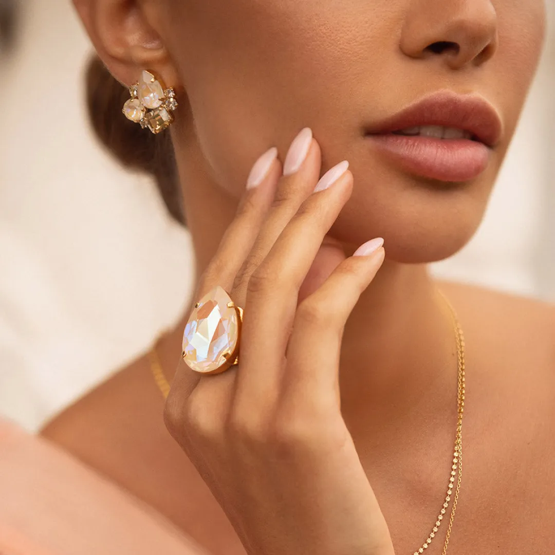 Caroline Svedbom Perfect Drop Ring Ivory Cream Delite Flash Sale