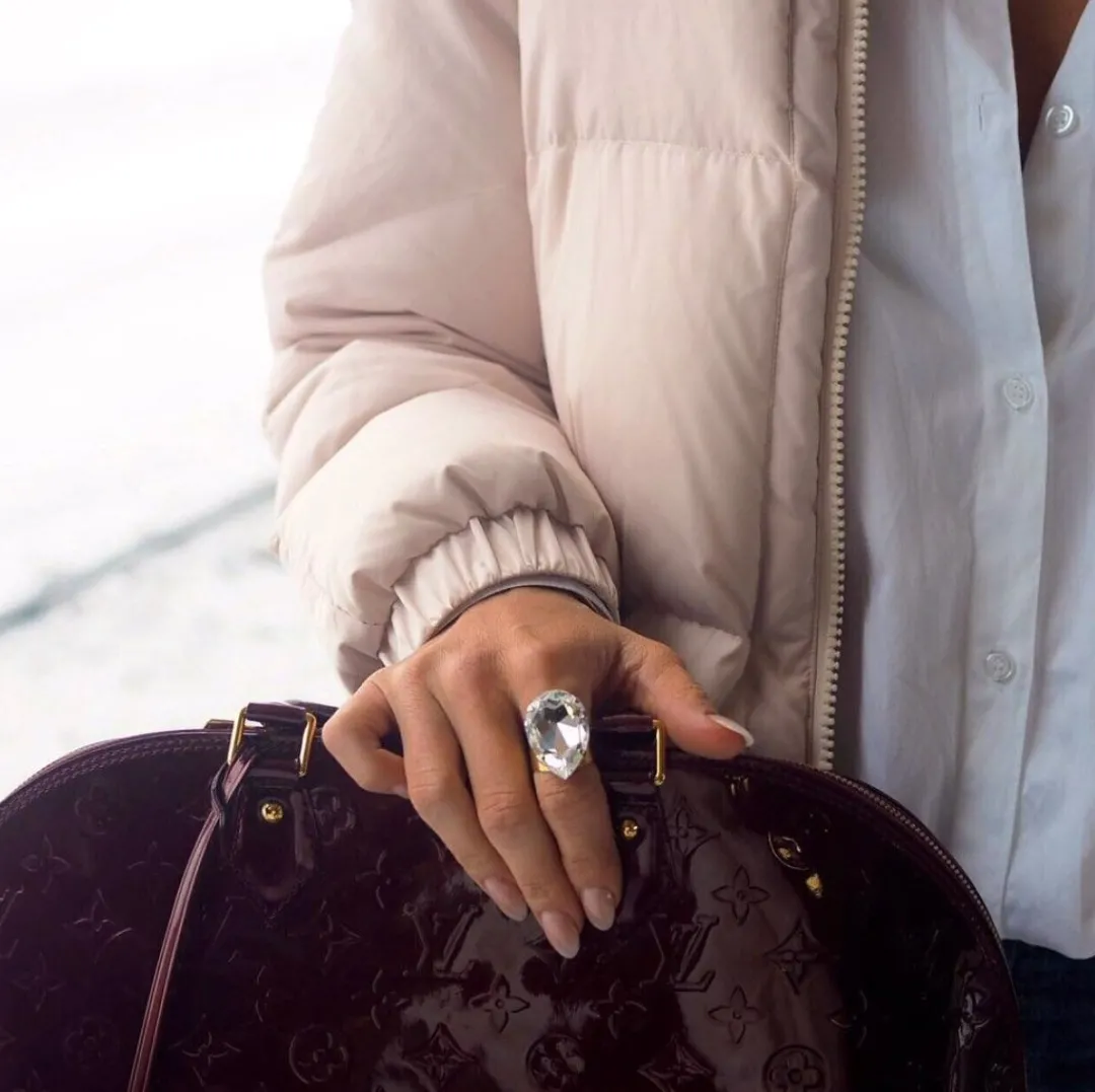 Caroline Svedbom Perfect Drop Ring Crystal Flash Sale