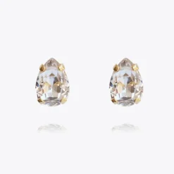 Caroline Svedbom Petite Drop Earrings Crystal New