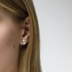 Caroline Svedbom Petite Drop Earrings Crystal New