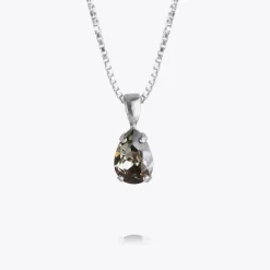 Caroline Svedbom Petite Drop Necklace Black Diamond Hot