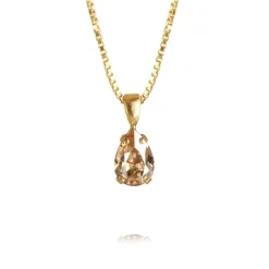 Caroline Svedbom Petite Drop Necklace Golden Shadow Cheap
