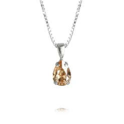 Caroline Svedbom Petite Drop Necklace Golden Shadow Cheap