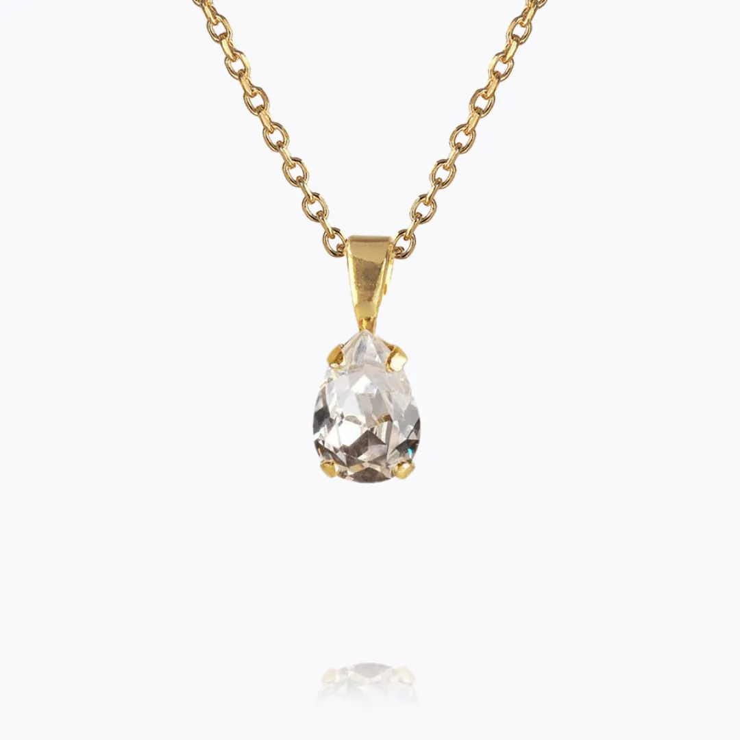 Caroline Svedbom Petite Drop Necklace Crystal Discount