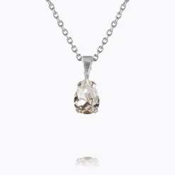 Caroline Svedbom Petite Drop Necklace Crystal Discount