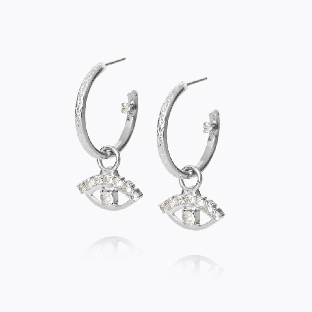 Caroline Svedbom Petite Greek Eye Loop Earrings/Crystal Fashion