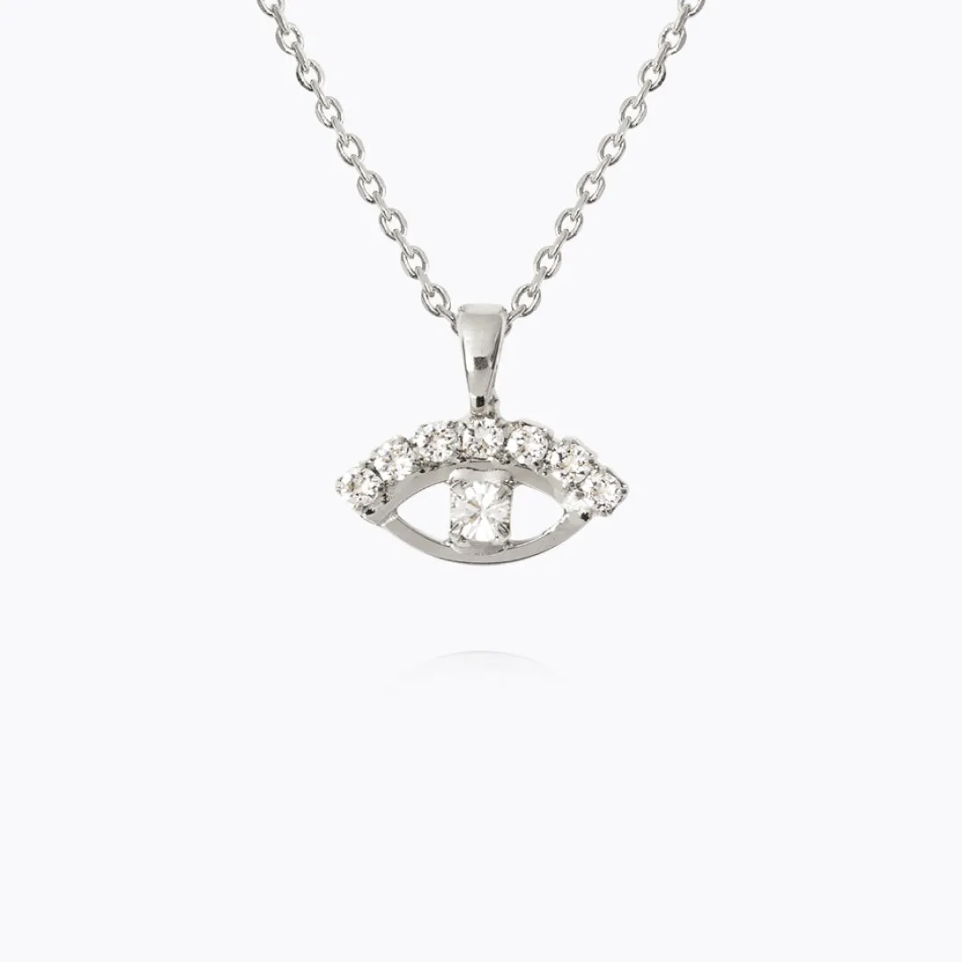 Caroline Svedbom Petite Greek Eye Necklace/Crystal Best Sale