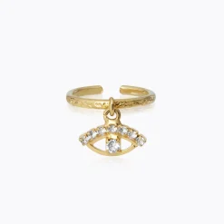Caroline Svedbom Petite Greek Eye Ring/Crystal Fashion