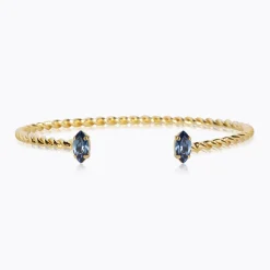 Caroline Svedbom Petite Navette Bracelet Denim Blue Discount