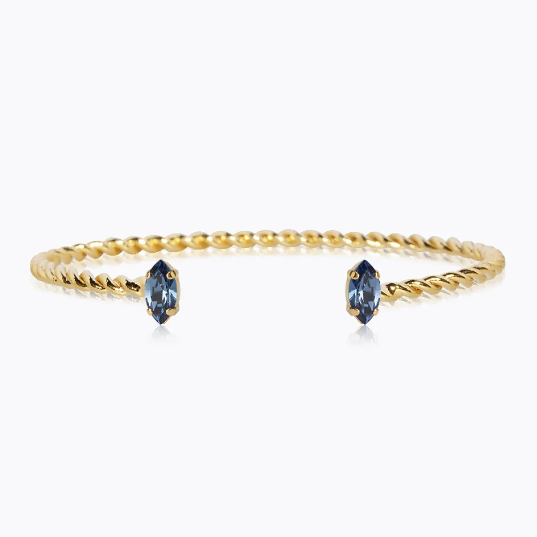 Caroline Svedbom Petite Navette Bracelet Denim Blue Discount