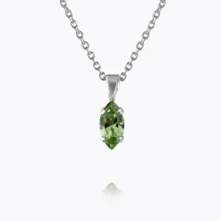 Caroline Svedbom Petite Navette Necklace Peridot Hot