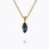 Caroline Svedbom Petite Navette Necklace Denim Blue Best Sale