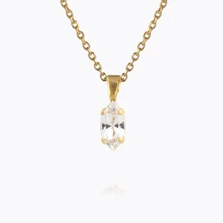 Caroline Svedbom Petite Navette Necklace Crystal Best Sale