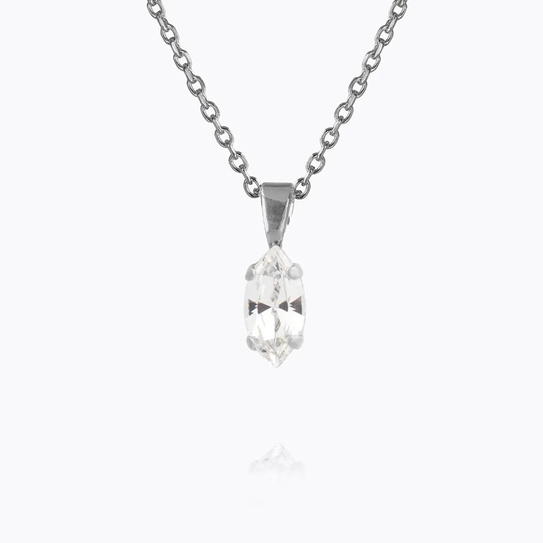 Caroline Svedbom Petite Navette Necklace Crystal Best Sale