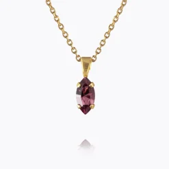 Caroline Svedbom Petite Navette Necklace Iris New