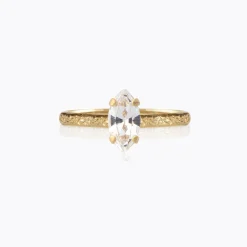 Caroline Svedbom Petite Navette Ring/Crystal Best