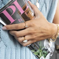 Caroline Svedbom Petite Navette Ring/Crystal Best