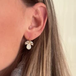 Caroline Svedbom Petite Timo/White Opal/Crystal White Opal + Crystal New