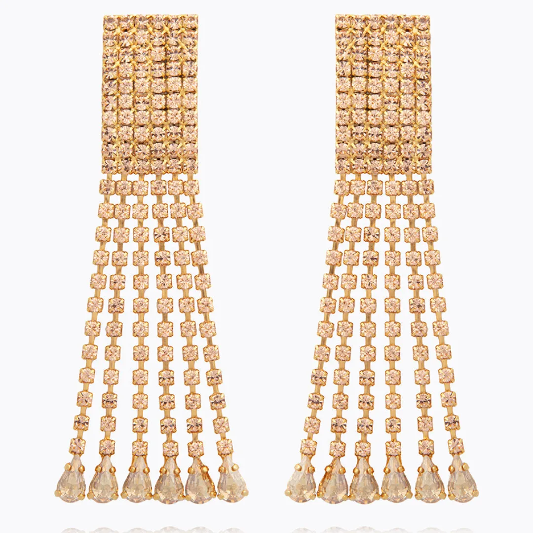 Caroline Svedbom Scarlett Earrings/Golden Shadow Cheap