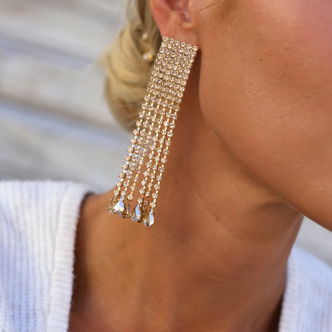 Caroline Svedbom Scarlett Earrings/Golden Shadow Cheap