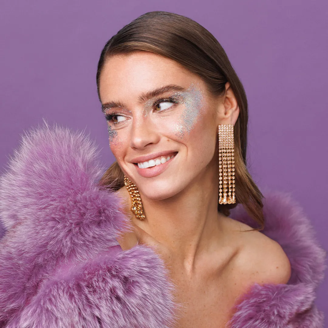 Caroline Svedbom Scarlett Earrings/Golden Shadow Cheap