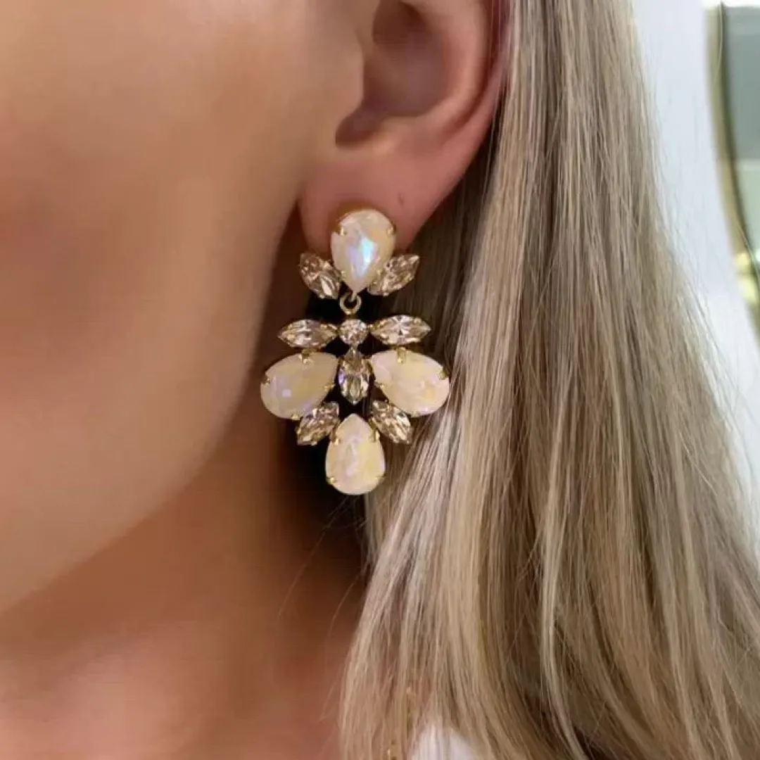 Caroline Svedbom Selene Earrings/Ivory Cream Delite Clearance