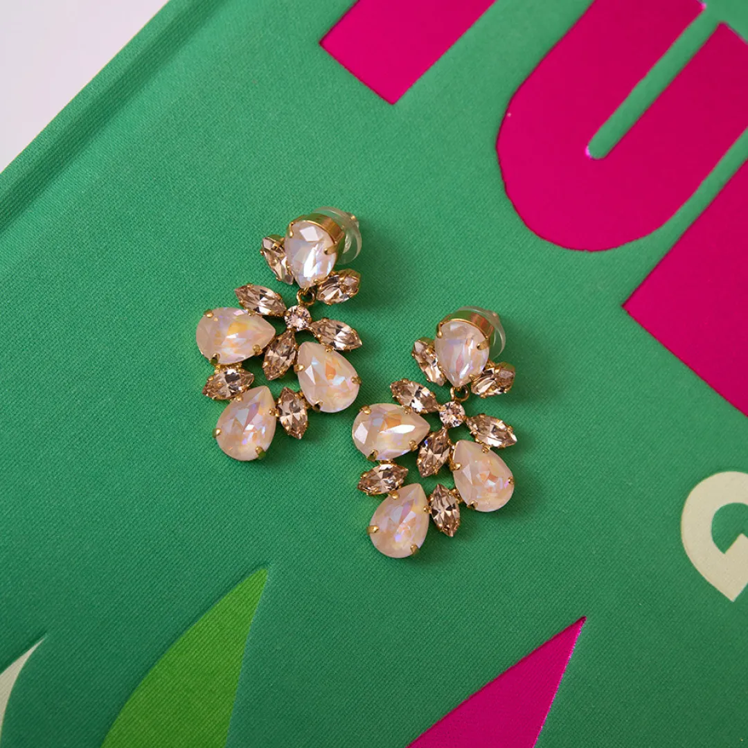 Caroline Svedbom Selene Earrings/Ivory Cream Delite Clearance