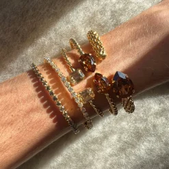 Caroline Svedbom Siri Bangle Black Diamond Fashion