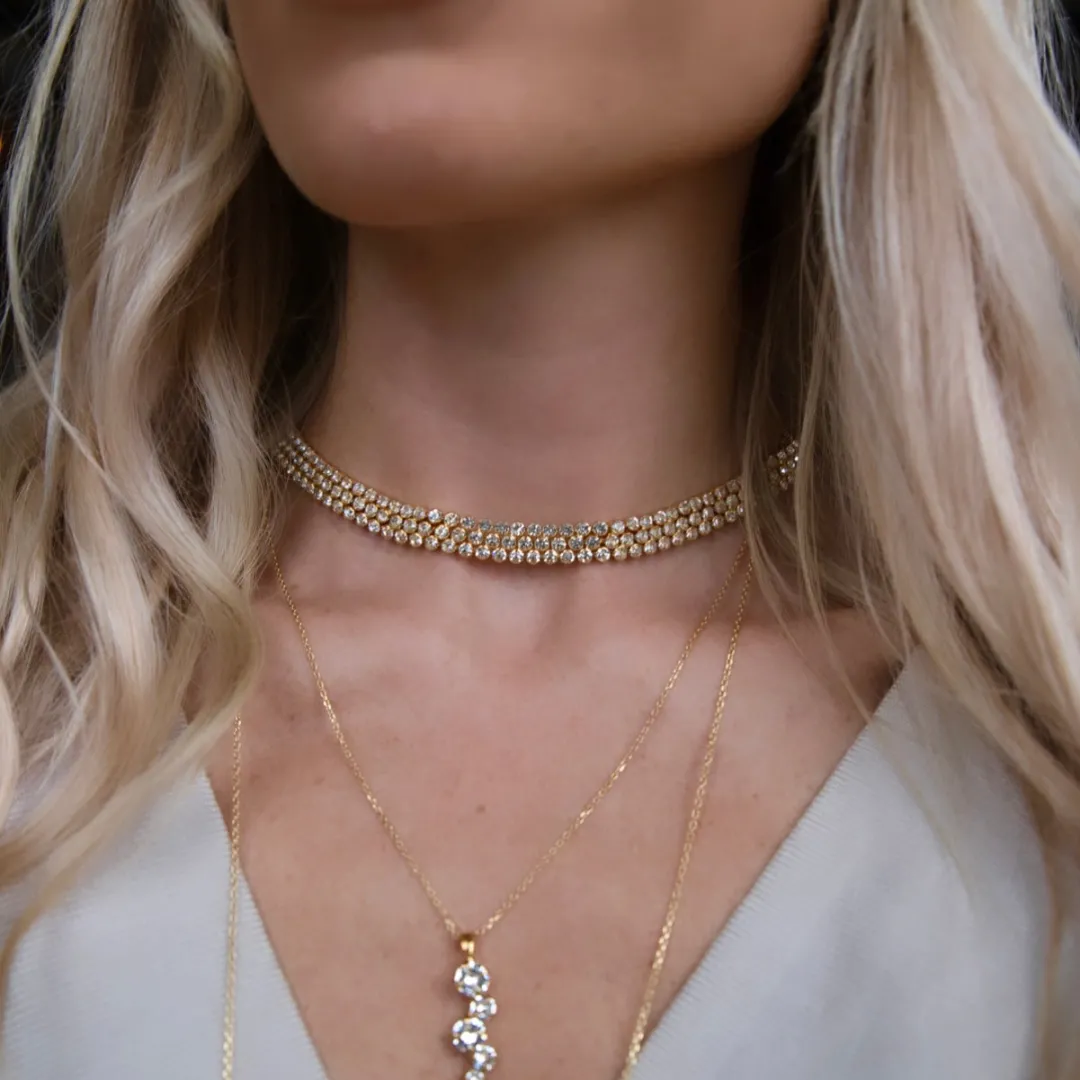 Caroline Svedbom Siri Choker Crystal Flash Sale