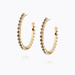 Caroline Svedbom Siri Large Earrings Black Diamond Shop