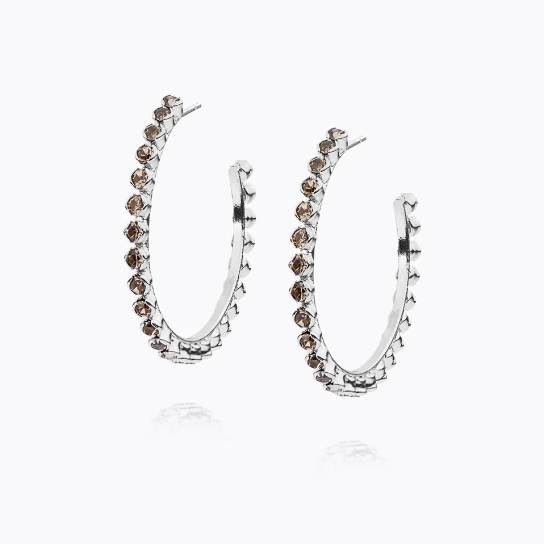 Caroline Svedbom Siri Large Earrings Black Diamond Shop