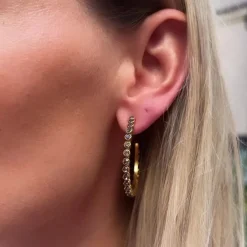 Caroline Svedbom Siri Large Earrings Black Diamond Shop