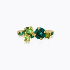 Caroline Svedbom Stardust Ring Green Combo Flash Sale