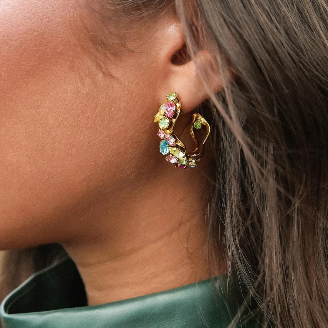 Caroline Svedbom Stella Earrings/Rainbow Combo Crystal Shop