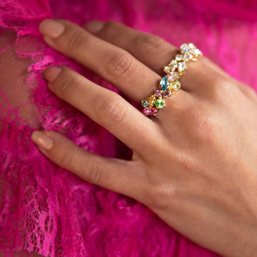 Caroline Svedbom Stella Ring Rainbow Combo Outlet