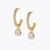 Caroline Svedbom Tracy Loop Earrings Crystal Best