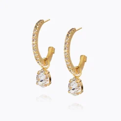 Caroline Svedbom Tracy Loop Earrings Crystal Best